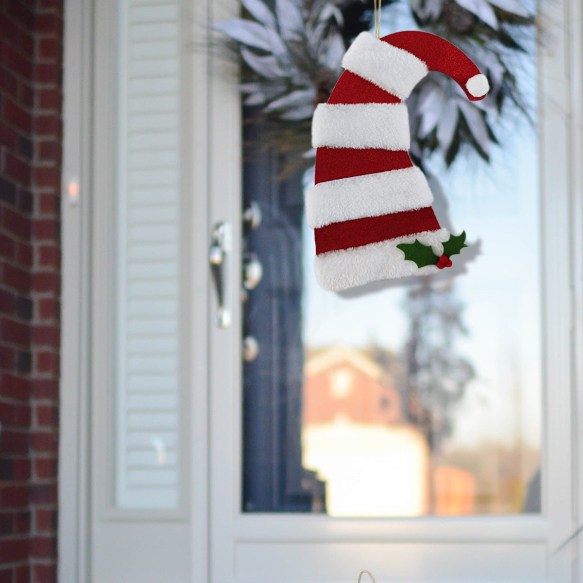 Christmas Hat Hanging Decoration Sponge Paper Nordic Style 25x32cm