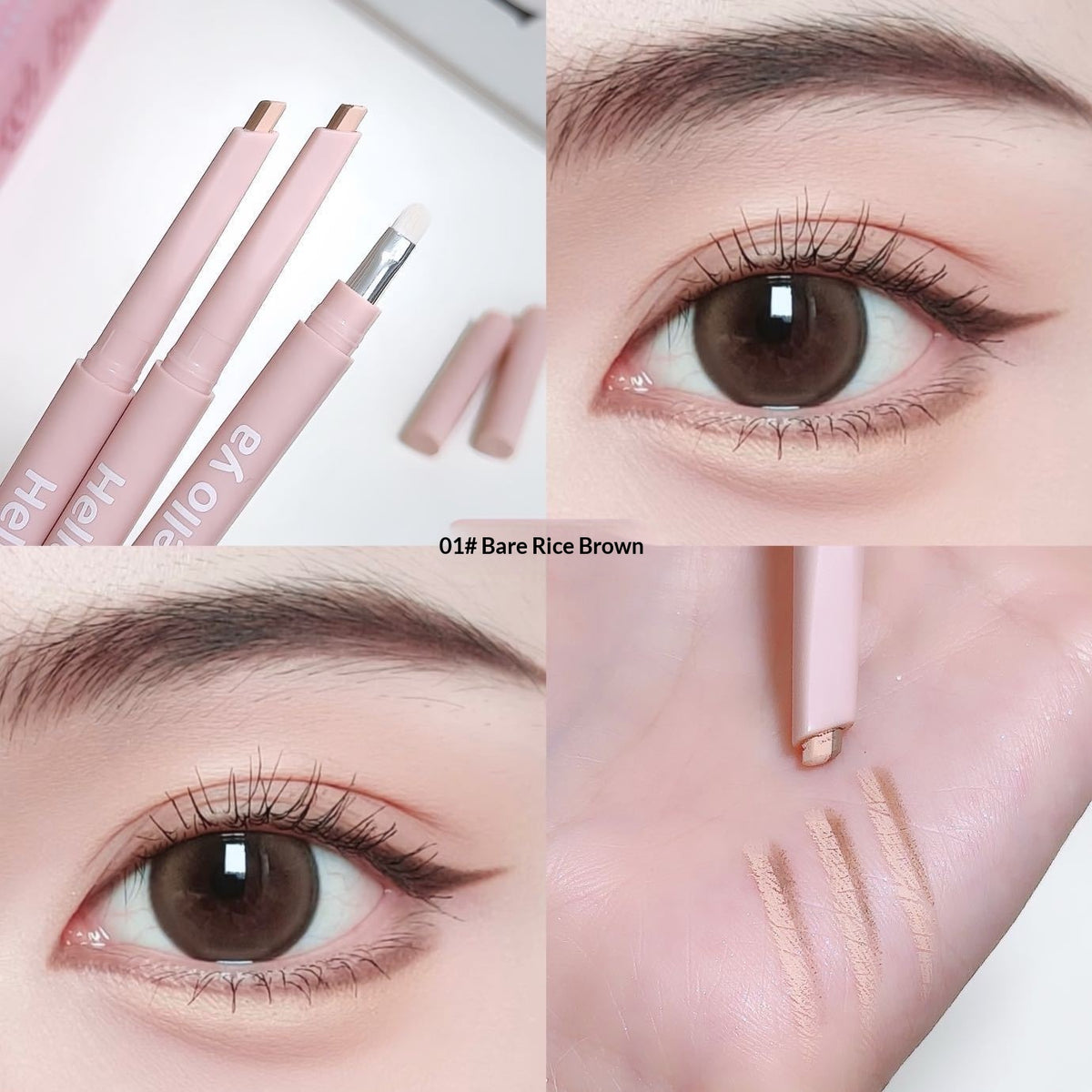 Two-Tone Eye Pencil for Women - Shading & Eyeliner in One, Multiple Colors