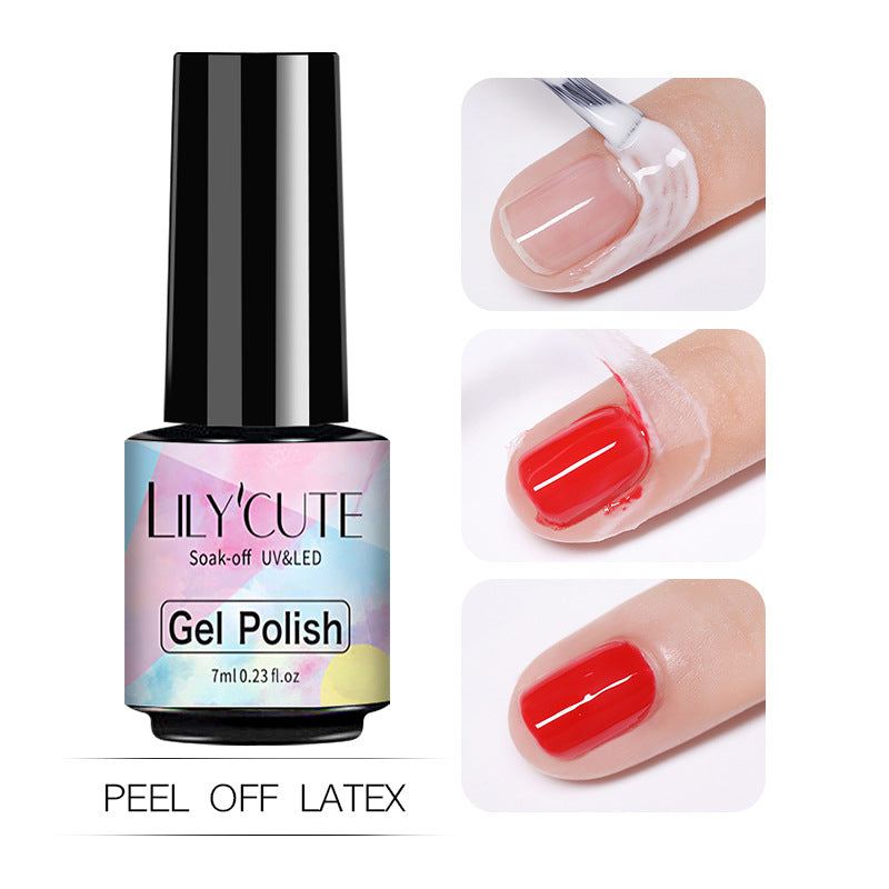7ml Phototherapy Plastic Nail Art Base Gel with Sequin Frosted Finish