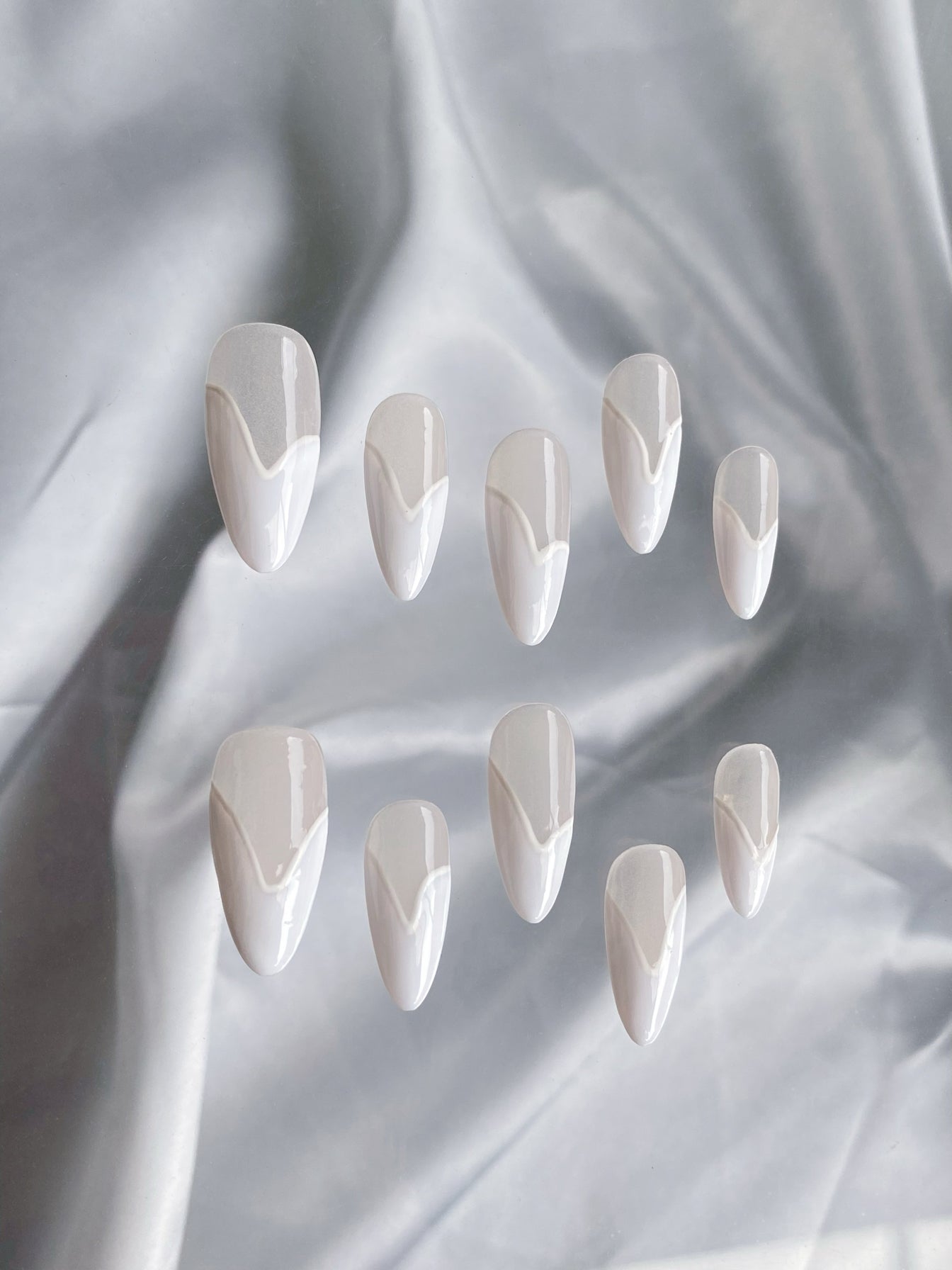 Nail Tips Advanced Finished Product with Variants - XS to L, 10 Pieces