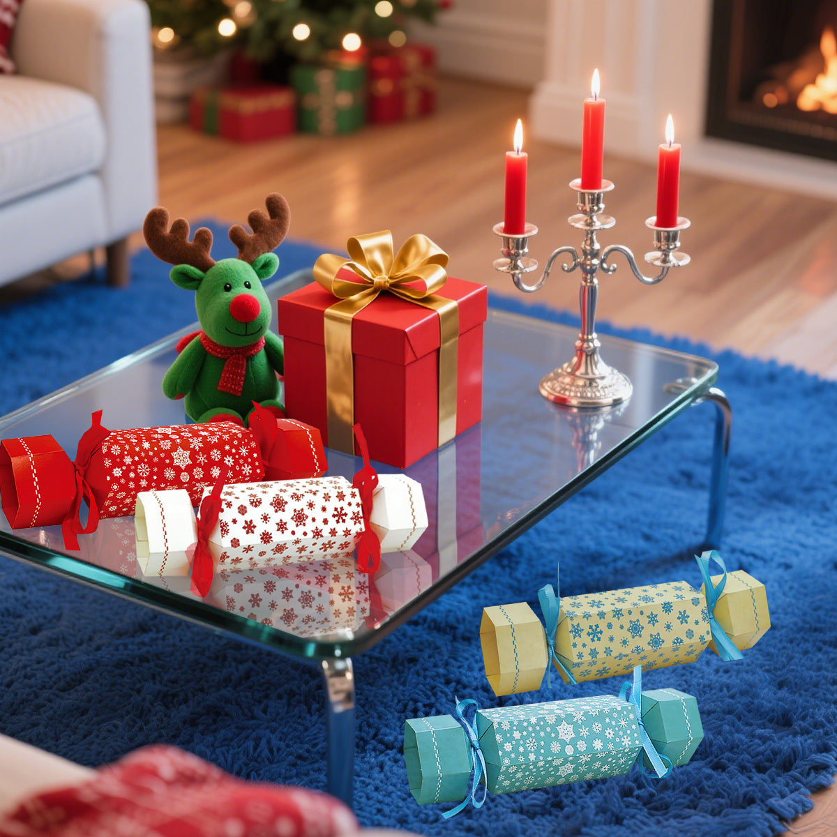 40 Multicolor Christmas Gift Boxes for Holiday Celebrations