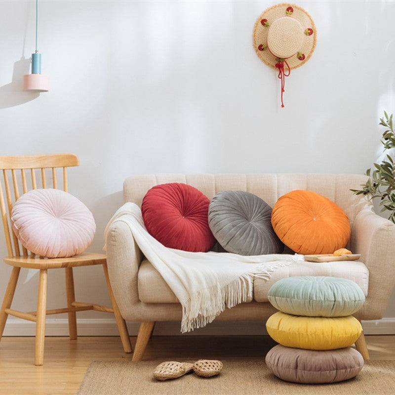 Solid Color Velvet Pumpkin Pillow Cushion Home Decor