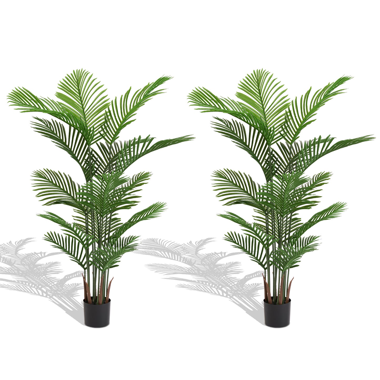 Artificial Areca Palm Tree - 5.2ft Faux Tropical Plant in Pot