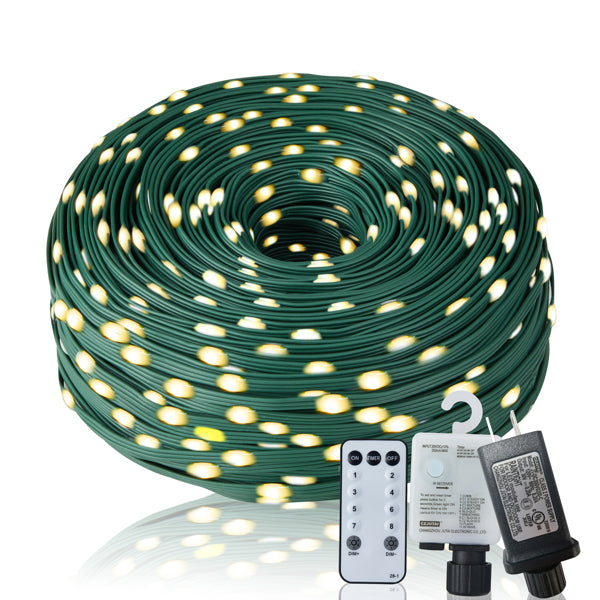 LED Christmas String Lights 1000 Dimmable Waterproof Outdoor Indoor Decor
