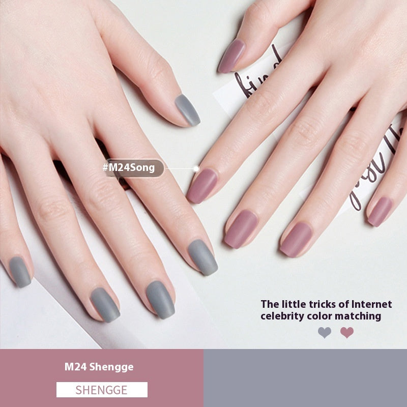 Durable Nail Polish - Waterproof, Quick-Drying, Frosted & Matte Styles