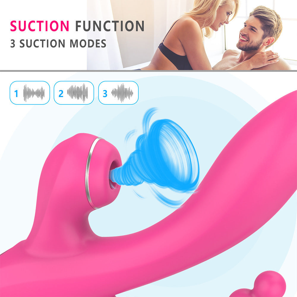 Multi-frequency Vibration Sucking Device for Women - Rechargeable Silicone Massager