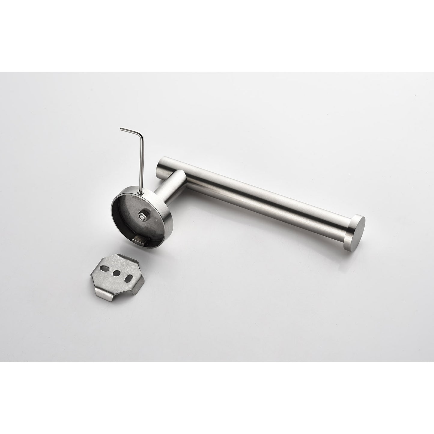 3-Piece Bathroom Hardware Set - Towel Bar, Toilet Paper Holder, Hooks