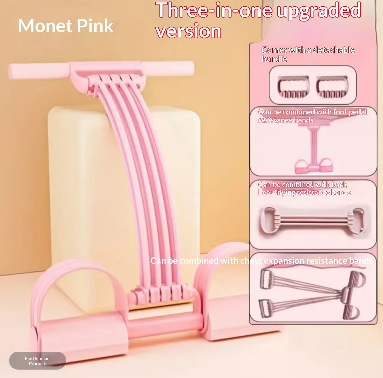 Adjustable Foot-Operated Resistance Trainer for Fitness & Massage