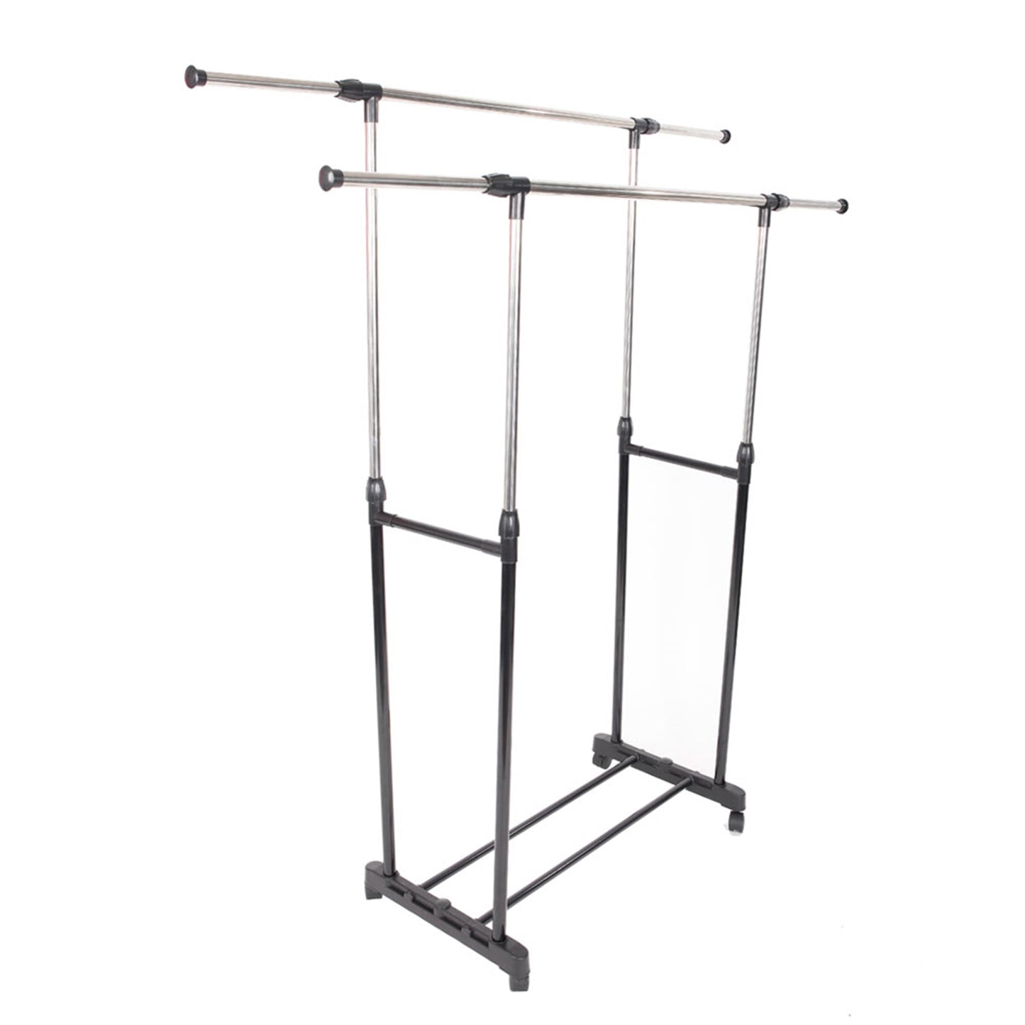 Adjustable Portable Rolling Garment Rack with Lockable Wheels