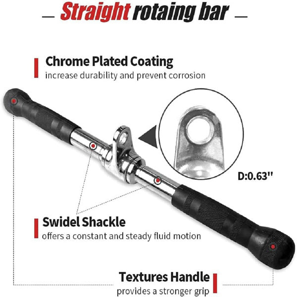 Adjustable 4-Piece Fitness Handlebar Set for Home Workouts