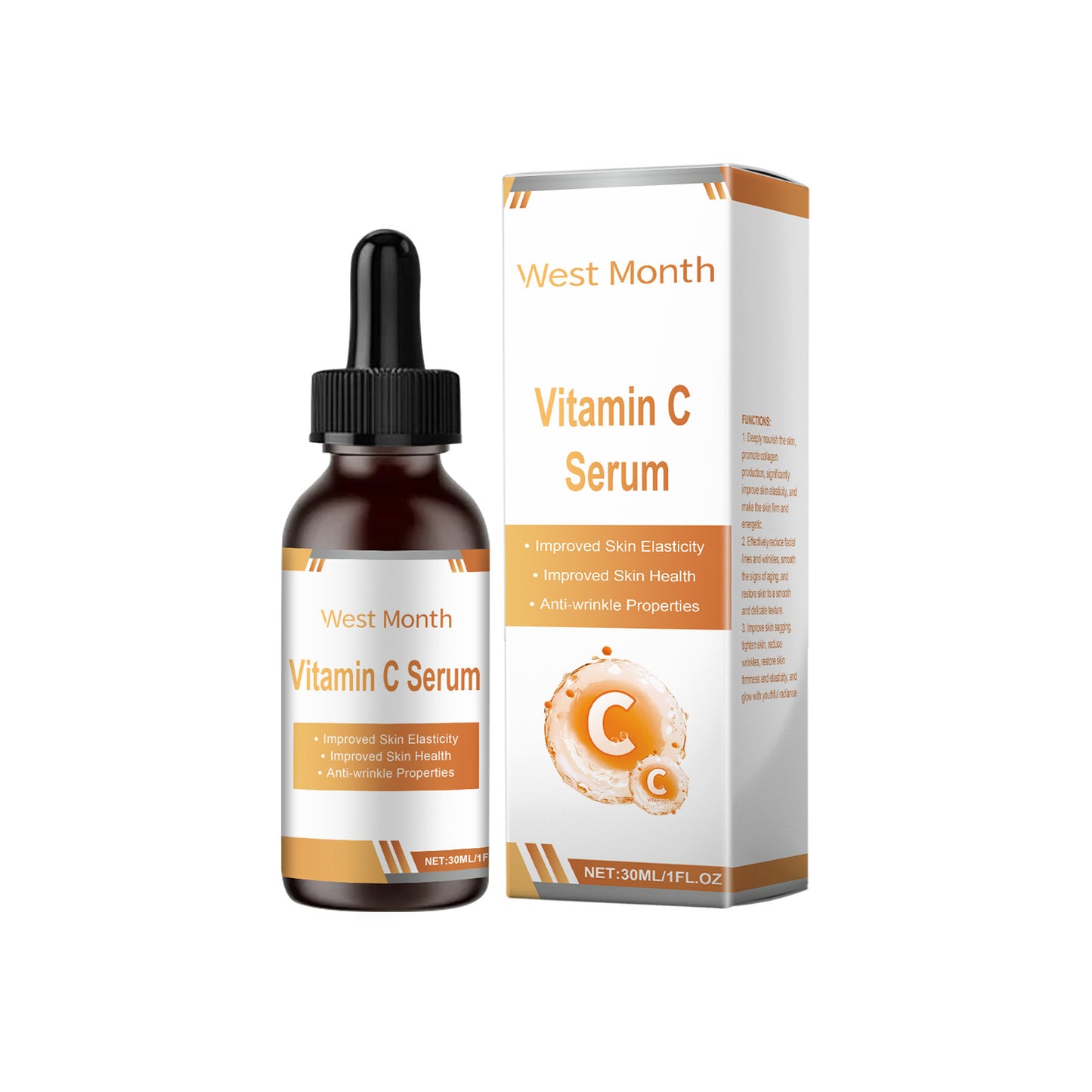 Anti-Aging Facial Serum with Vitamin E & Centella Asiatica - 30ml