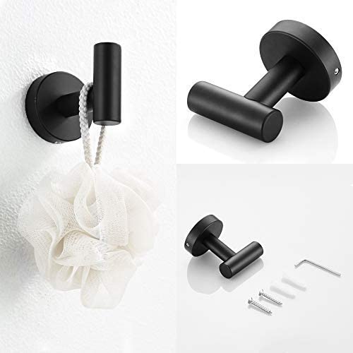 3-Piece Bathroom Hardware Accessories Set - Matte Black