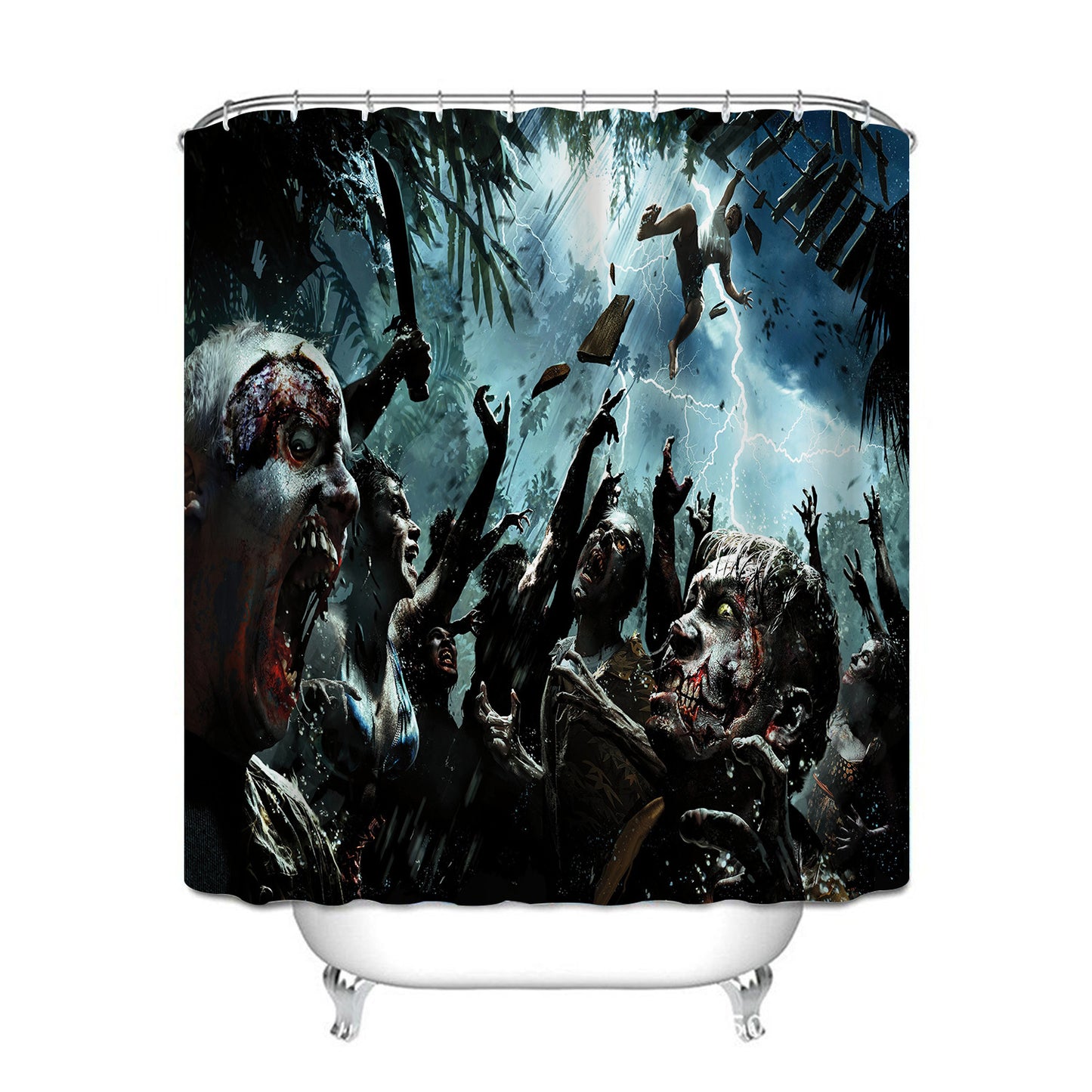 Waterproof Shower Curtain with Mildew Resistance - Cross Border North