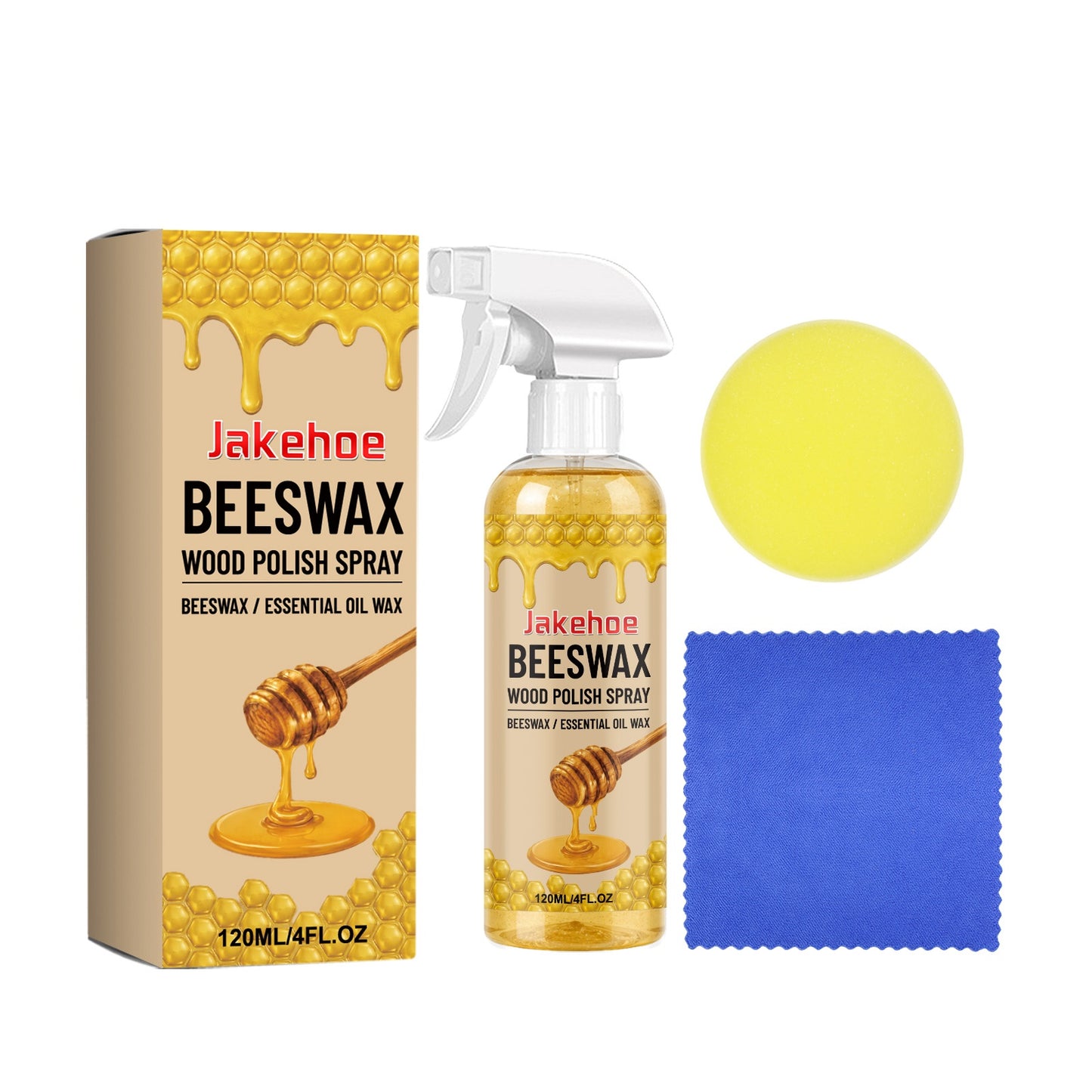 Beeswax Wood Polish Spray - Furniture & Home Decor Finish, 120ml