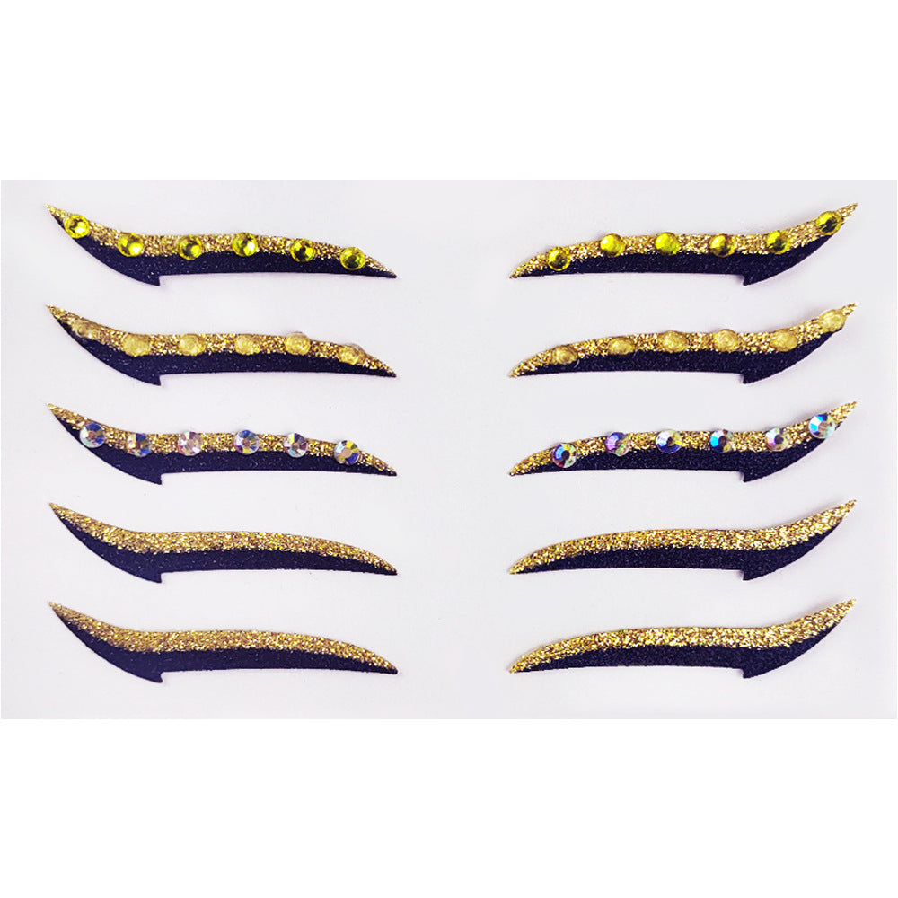 Self-Adhesive Eye Shadow Stickers for Stage Makeup and Parties