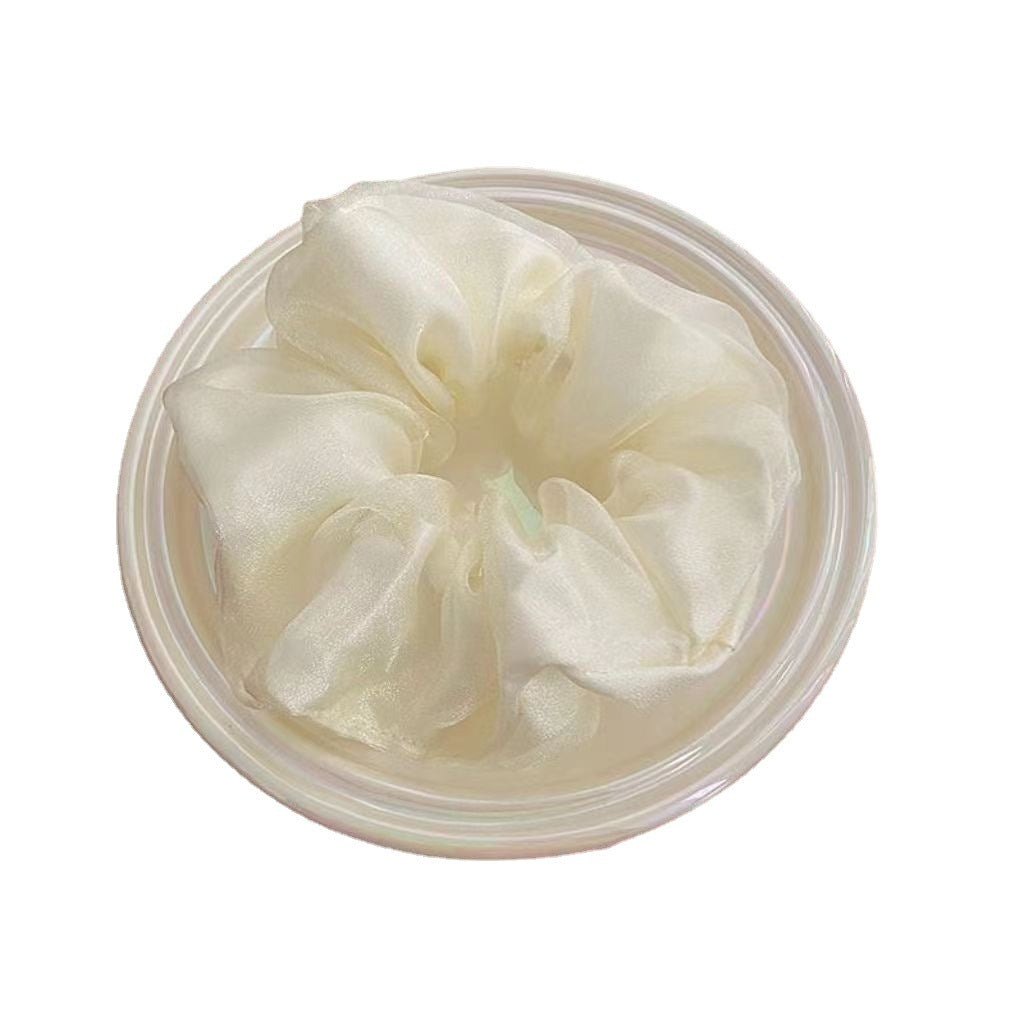 Solid Color Organza Double-Layer Hair Ring for Hair Accessories