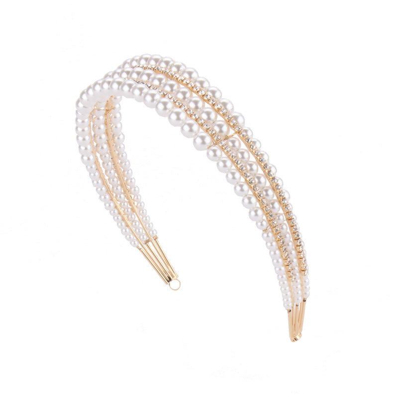Pearl Wedding Hair Hoop Headband