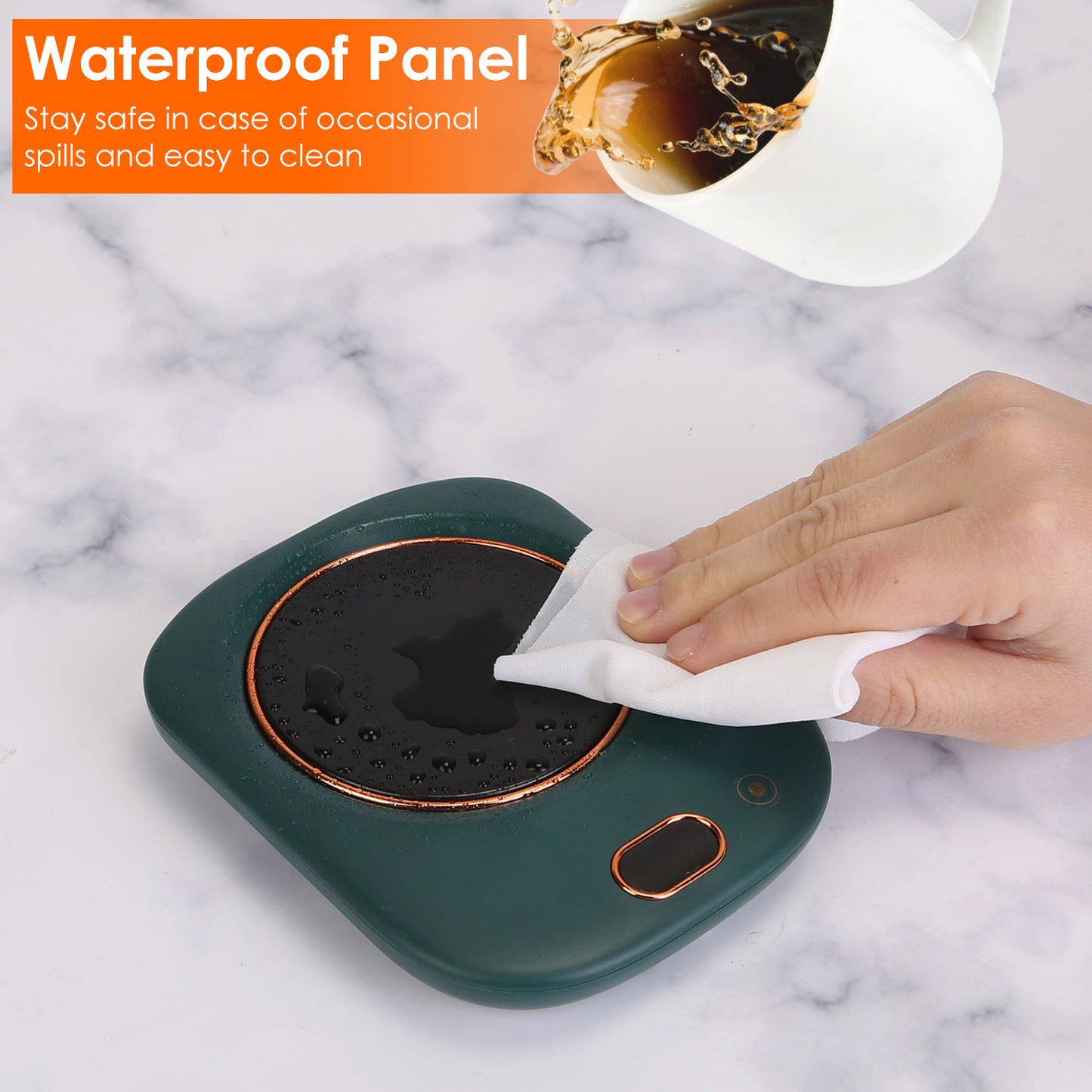 Electric Coffee Mug Warmer with 3 Temperature Settings - USB