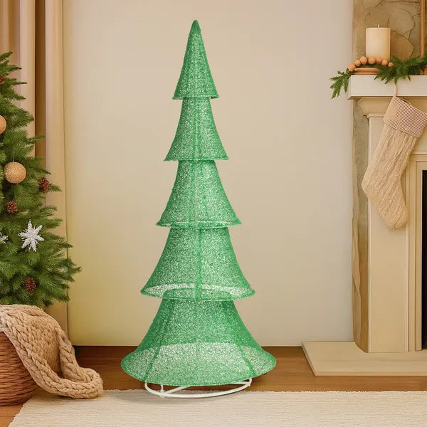 6FT Pre-lit Christmas Tree with 200 Warm White LED Lights