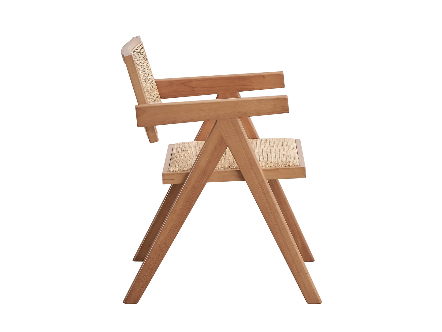 Velentina Rattan Arm Chair Set of 2 - Natural Finish