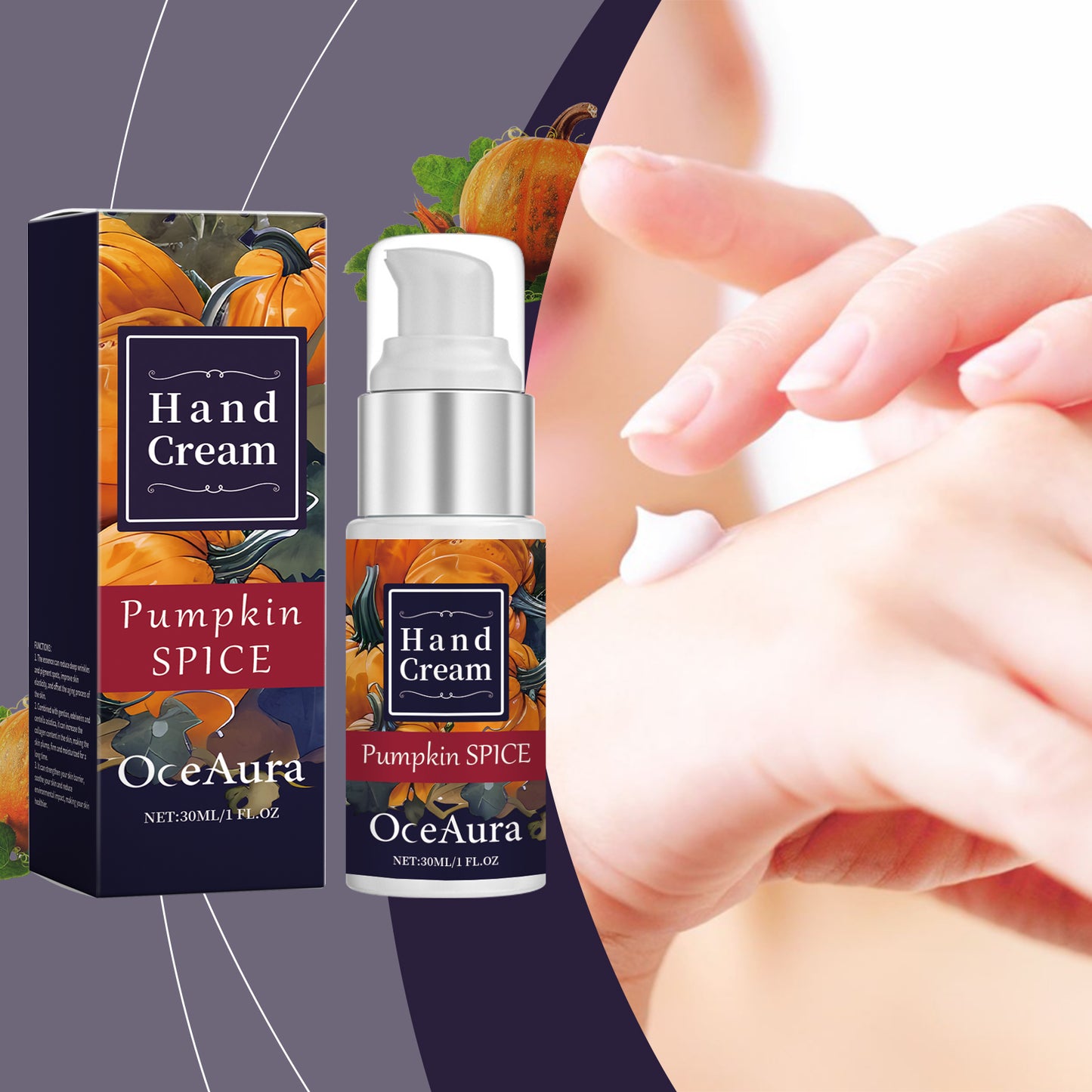 Pumpkin Moisturizing Hand Cream with Shea Butter & Jojoba Oil