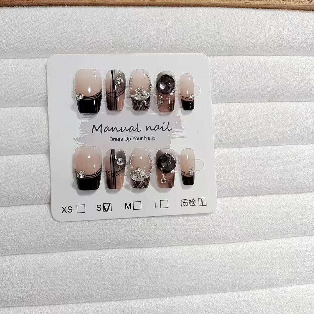 White Noble Temperament Wear Armor 10 Pieces - Nail Art Kit Accessories