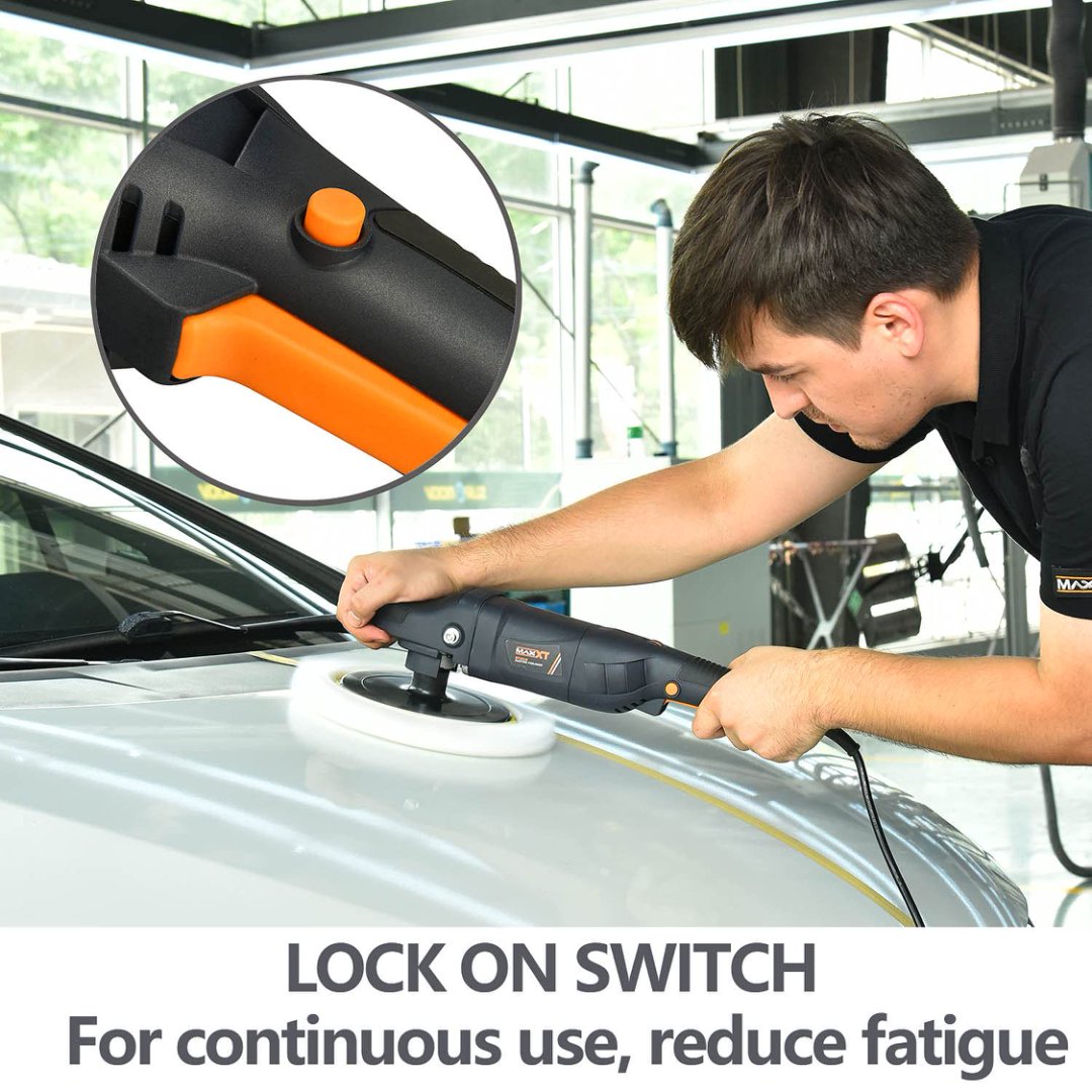 7 Inch Car Buffer Polisher Rotary Variable Speed Machine with Accessories