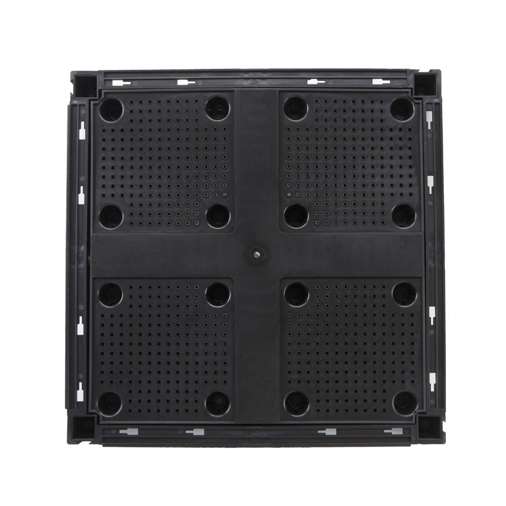 2PCS Brown Injection Molded Planting Box Garden Planter with Rattan Pattern
