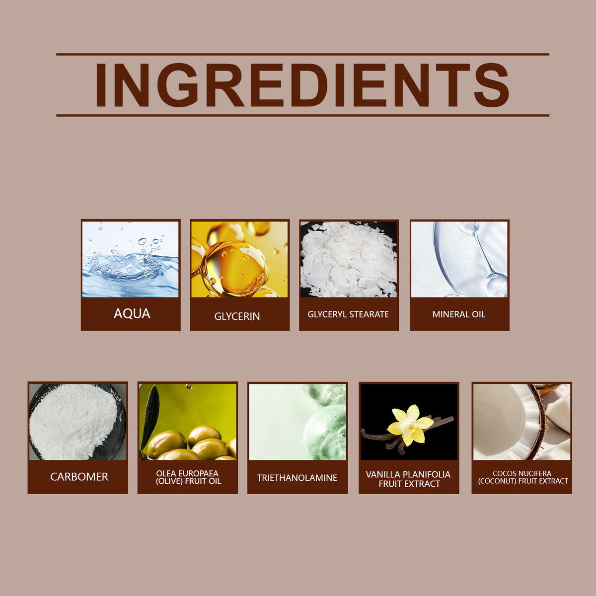Coconut Body Moisturizing Cream With Elasticity