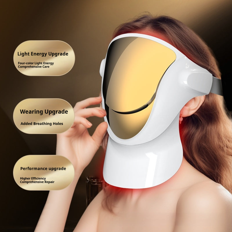 Facial and Neck Care Device with Photon Rejuvenation - White