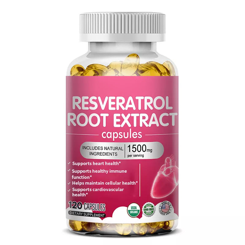 Resveratrol Capsules 120 Tablets Per Bottle