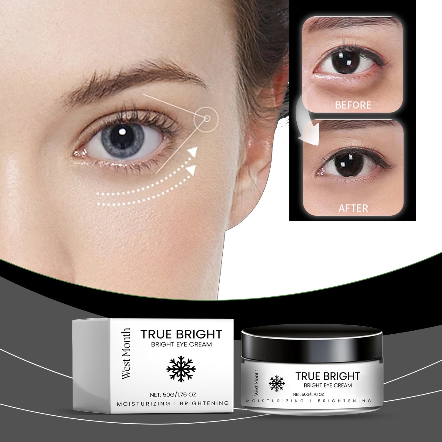 Brightening Moisturizing Eye Cream with Vitamin C & Chlorella Extract