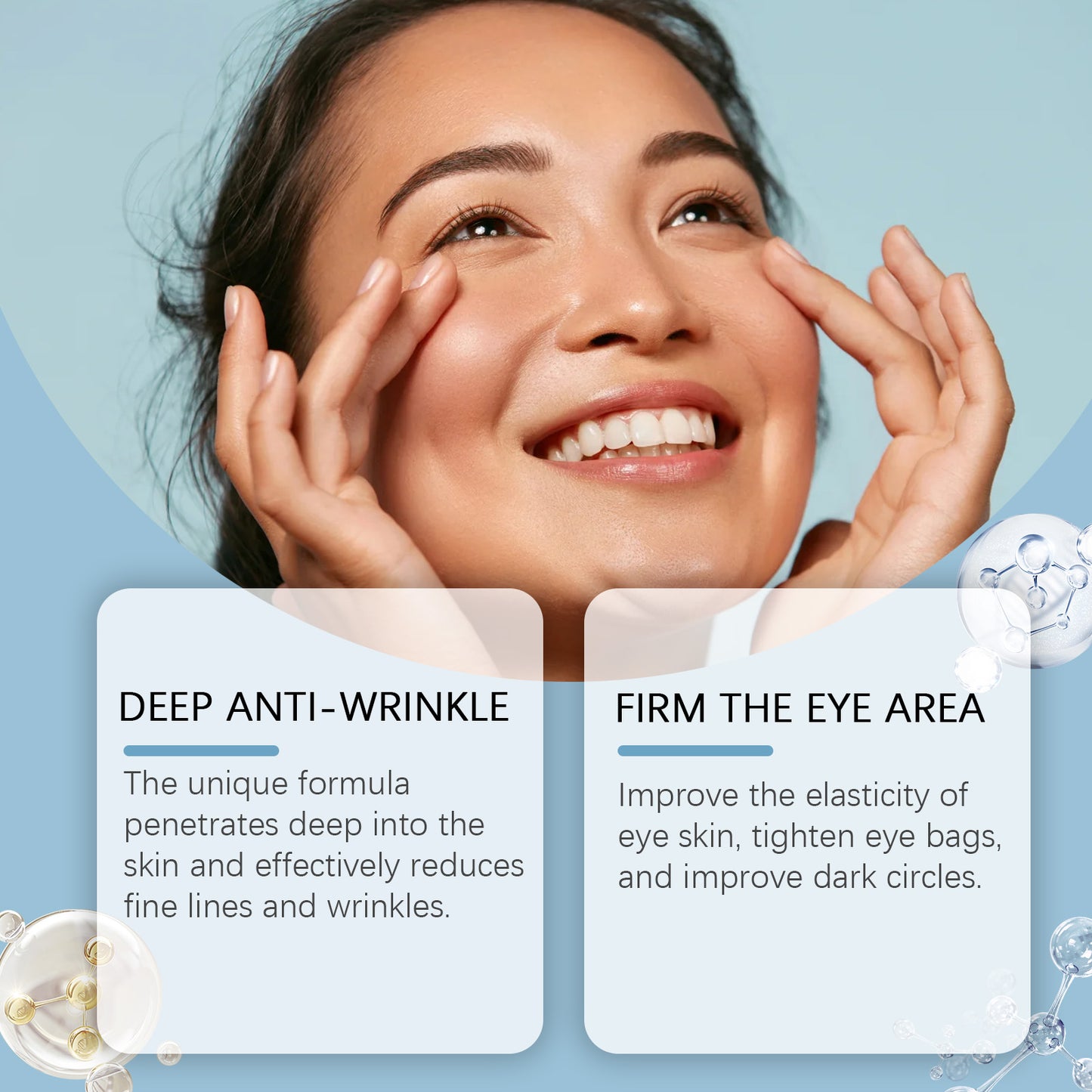 Moisturizing Eye Cream with Collagen & Vitamin C for Dark Circles - 60g