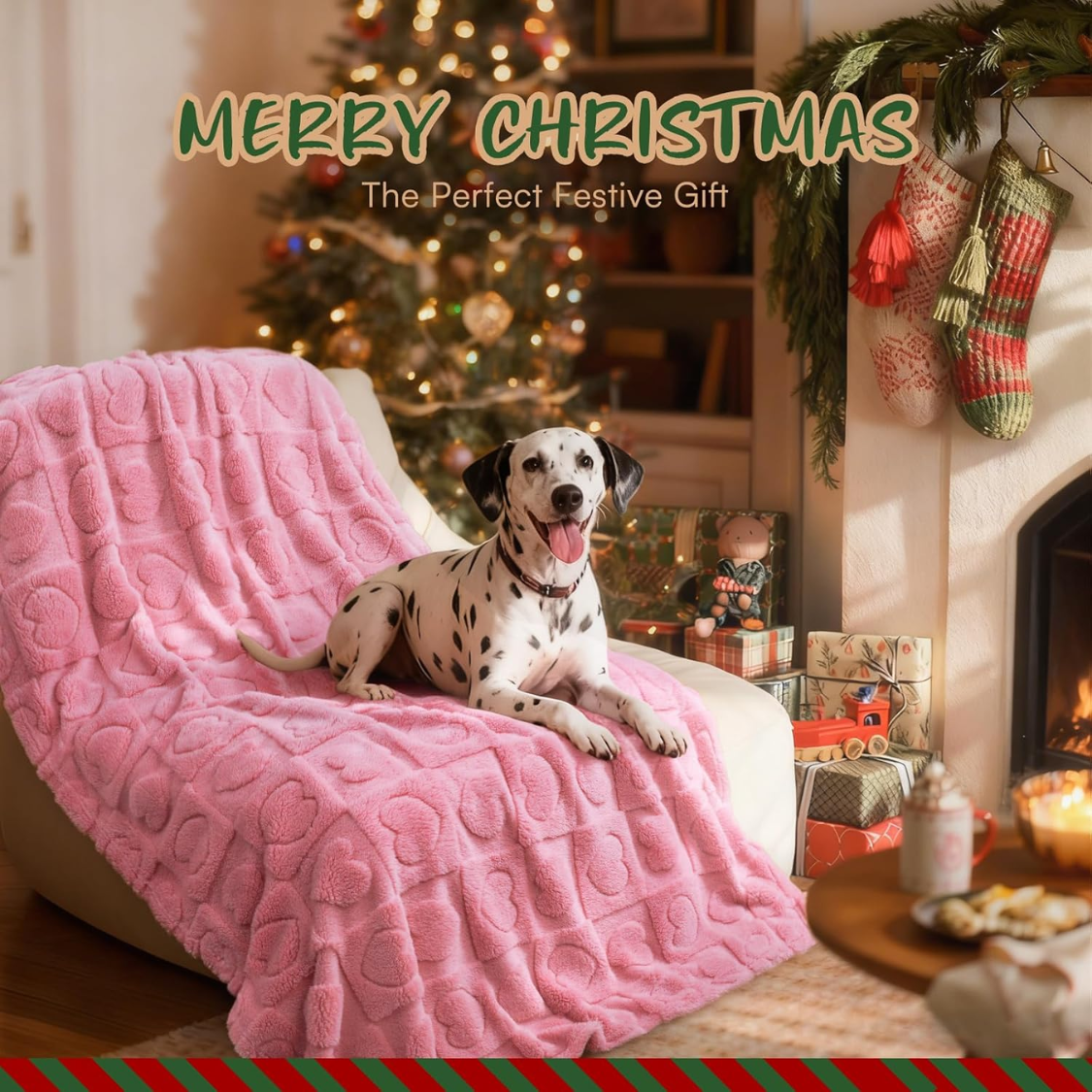 Washable Small Dog Blanket with Premium Fleece - Soft Cozy Pet Bed Cover