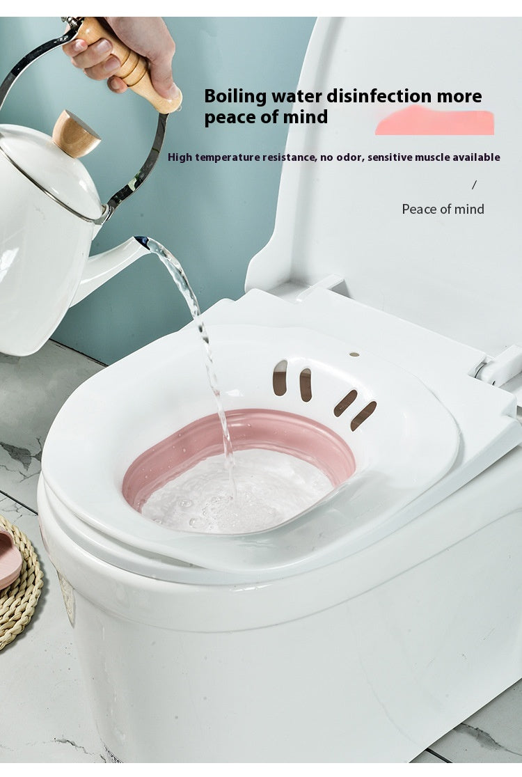 Foldable Bidet Basin for Maternity Care - Squat-Free Portable Bathroom Sink