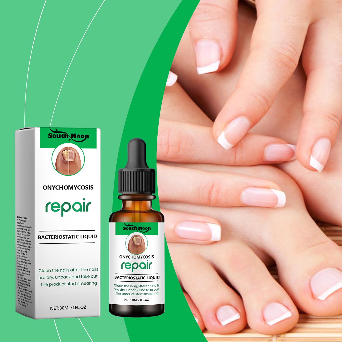 Nail Care Gentle Cleaning Solution 30ml - Body & Nail Treatment