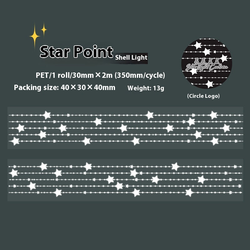 Decorative LED Light Curtain Series DIY Home Decoration Stickers Tape - CJ