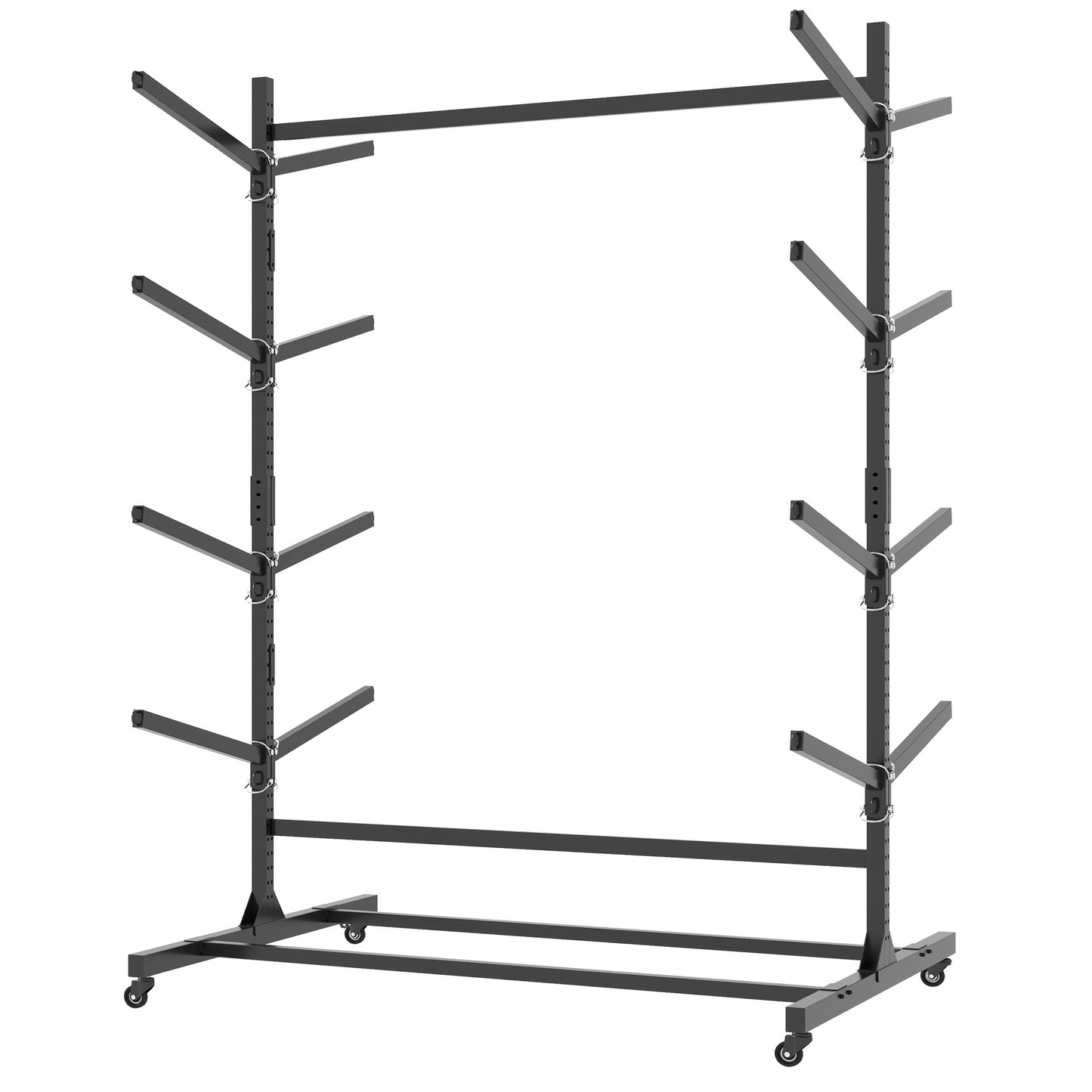 82 H Kayak Storage Rack, Heavy Duty Freestanding Rack -Adjustable 8