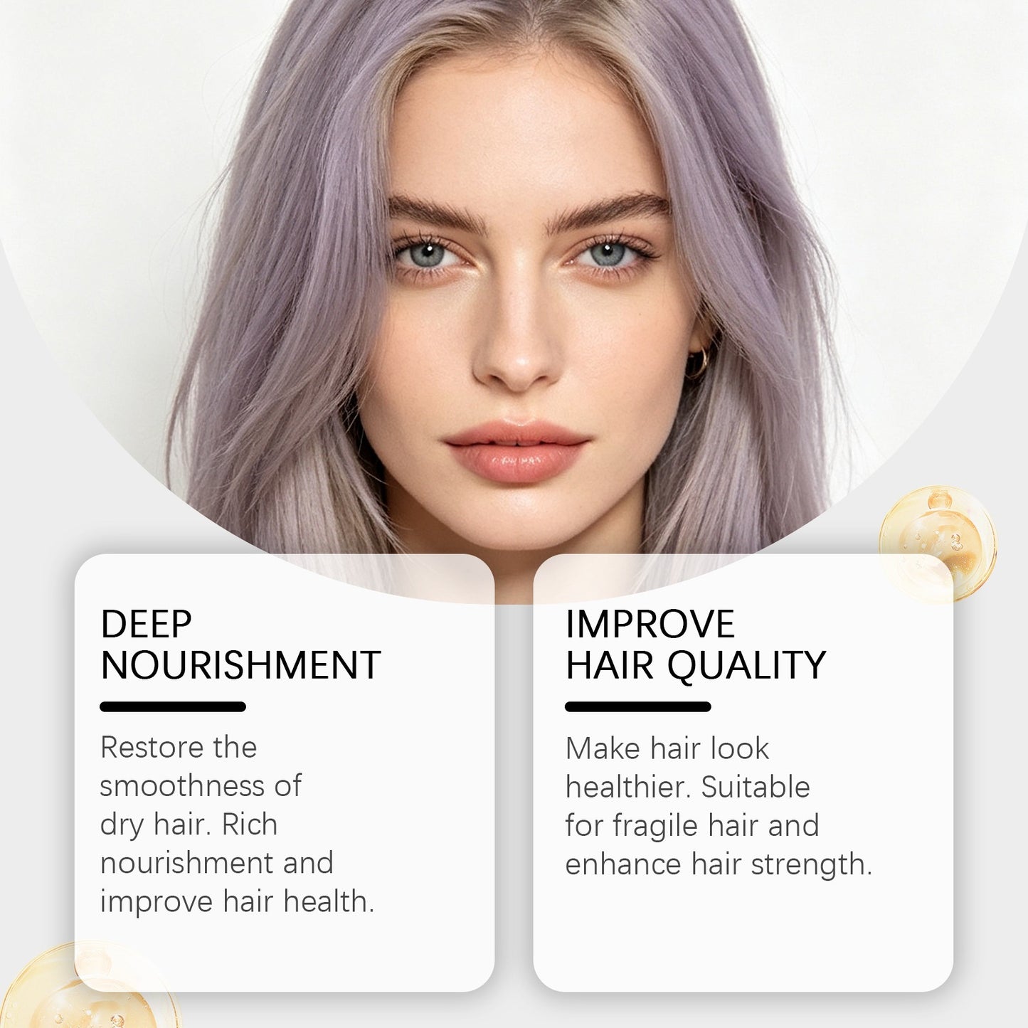 Purple Nourishing Hair Mask 60g for Deep Hair Repair & Moisturizing
