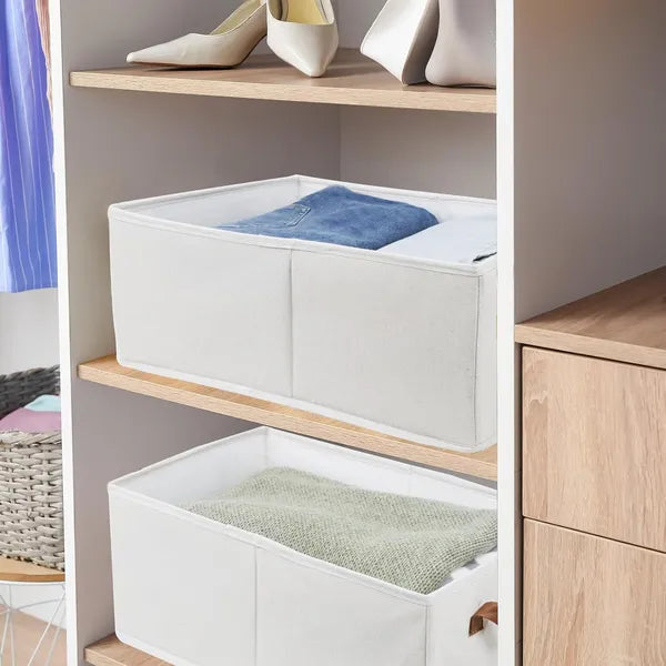 Pack Of 3 Large Capacity Storage Bins Closet Organizer System, Sturdy