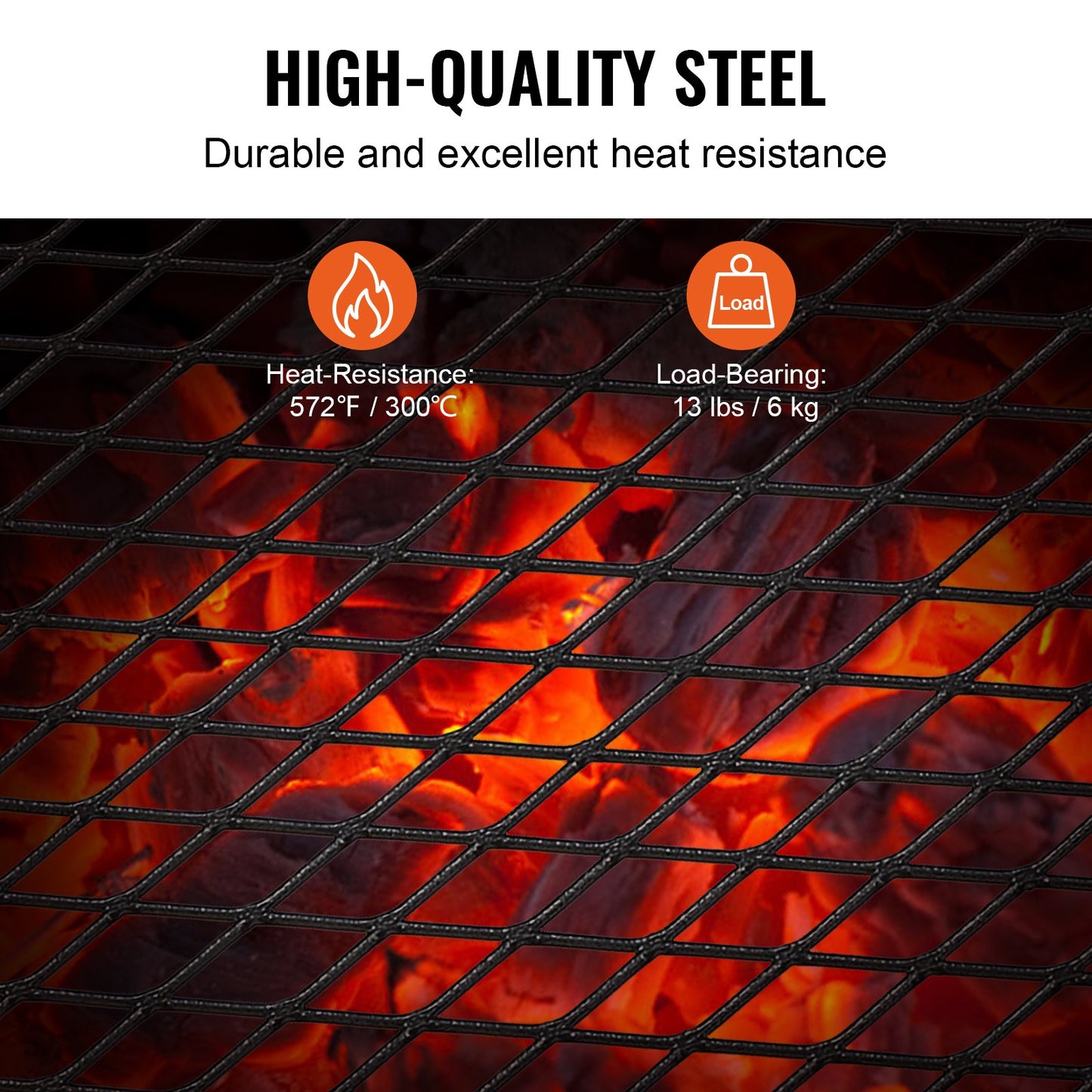 Portable Folding Campfire Grill - Heavy Duty Steel Grate