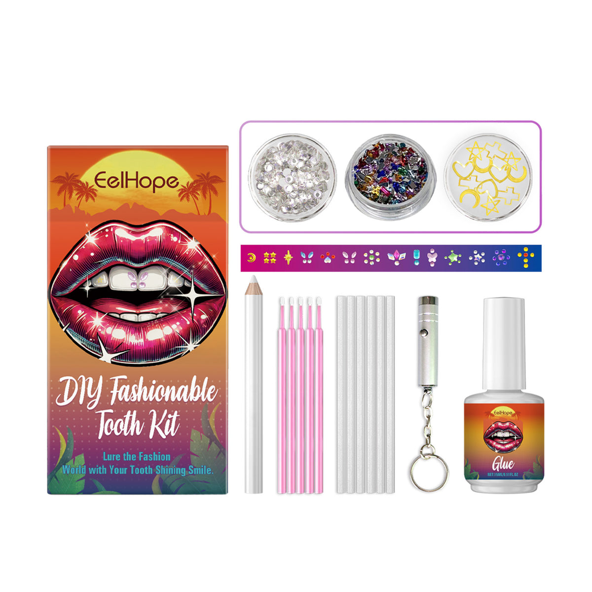 DIY Fashion Personalized Teeth Decoration Beauty Suit