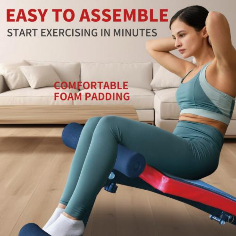 Adjustable Utility Bench for Home Gym - Foldable Sit-up Fitness