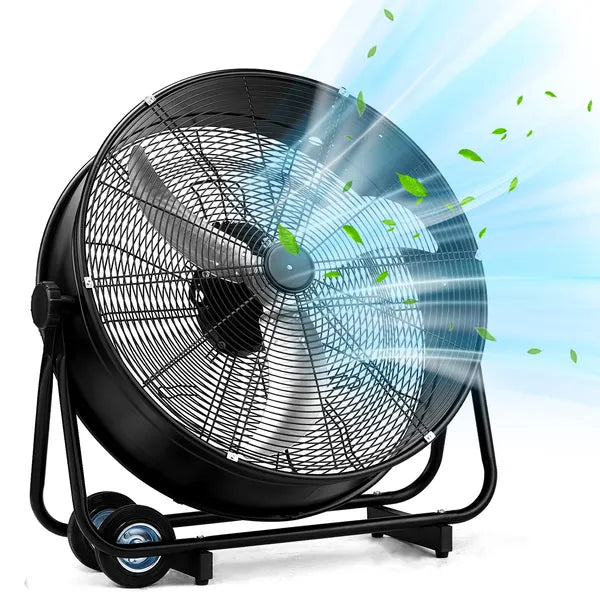 Industrial Cooling Fan with Adjustable Tilt, 91.5x22.5x87cm, Heavy-Duty Metal Structure