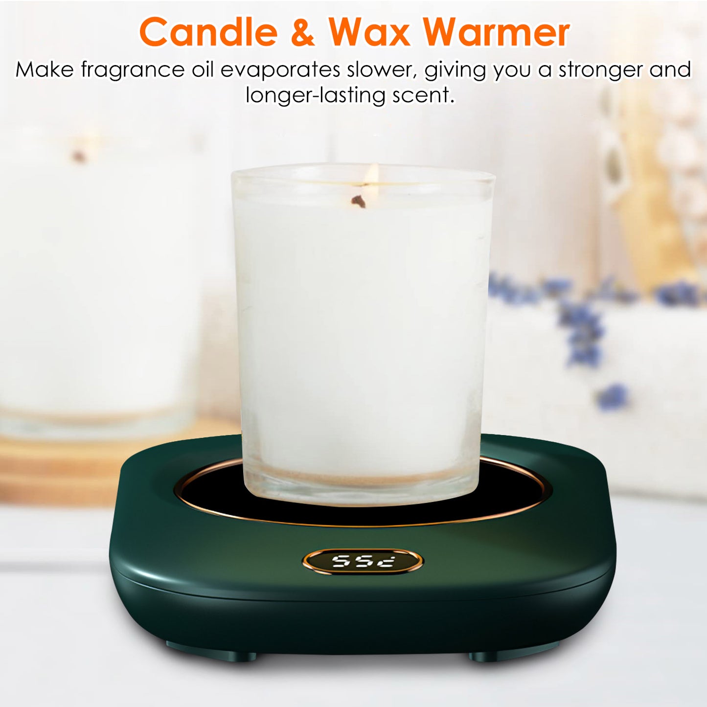 Electric Coffee Mug Warmer with 3 Temperature Settings - USB