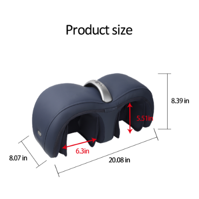 Air Pressure Knee Massager - Dark Blue with Heat & Vibration