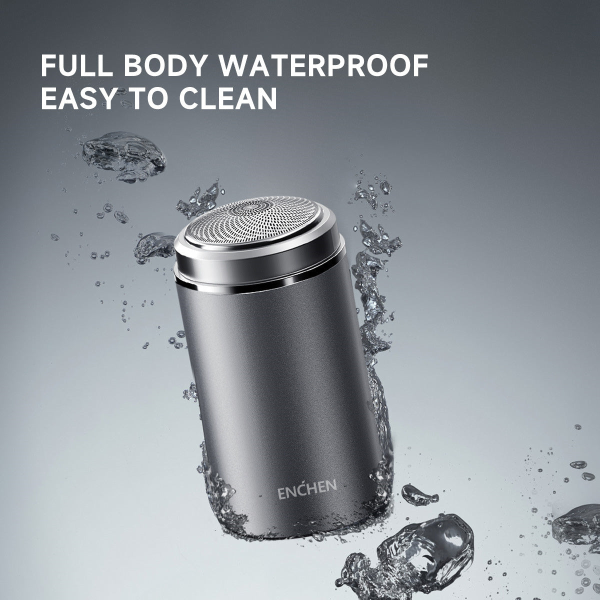 Silver Gray Electric Shaver - Portable Mini Model Z3