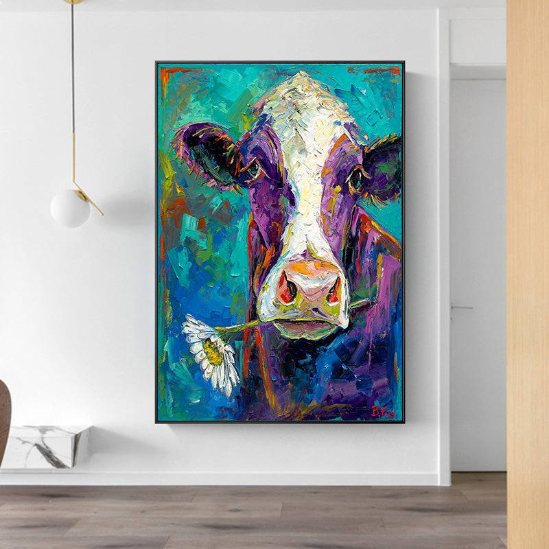 Cow Canvas Wall Art Print Modern Artwork Home Decor Poster