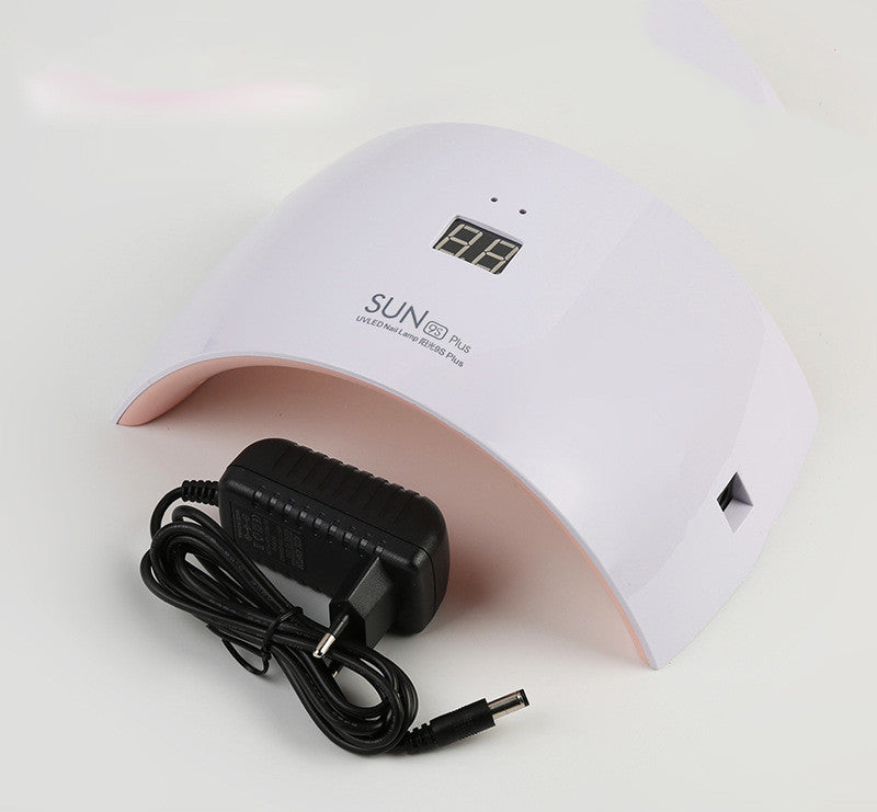LED Nail Lamp with Display - 36W, 18 Bulbs, White