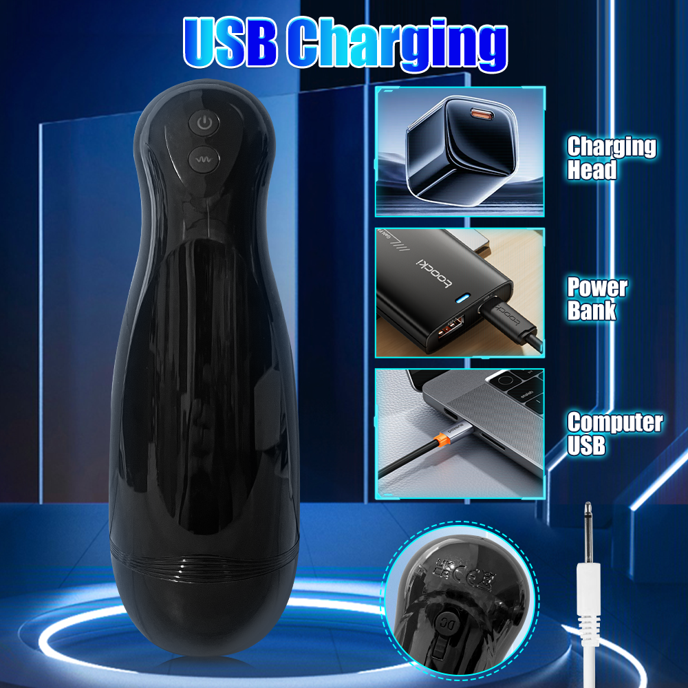 Penile Endurance Exercise Device with Headphones - Black